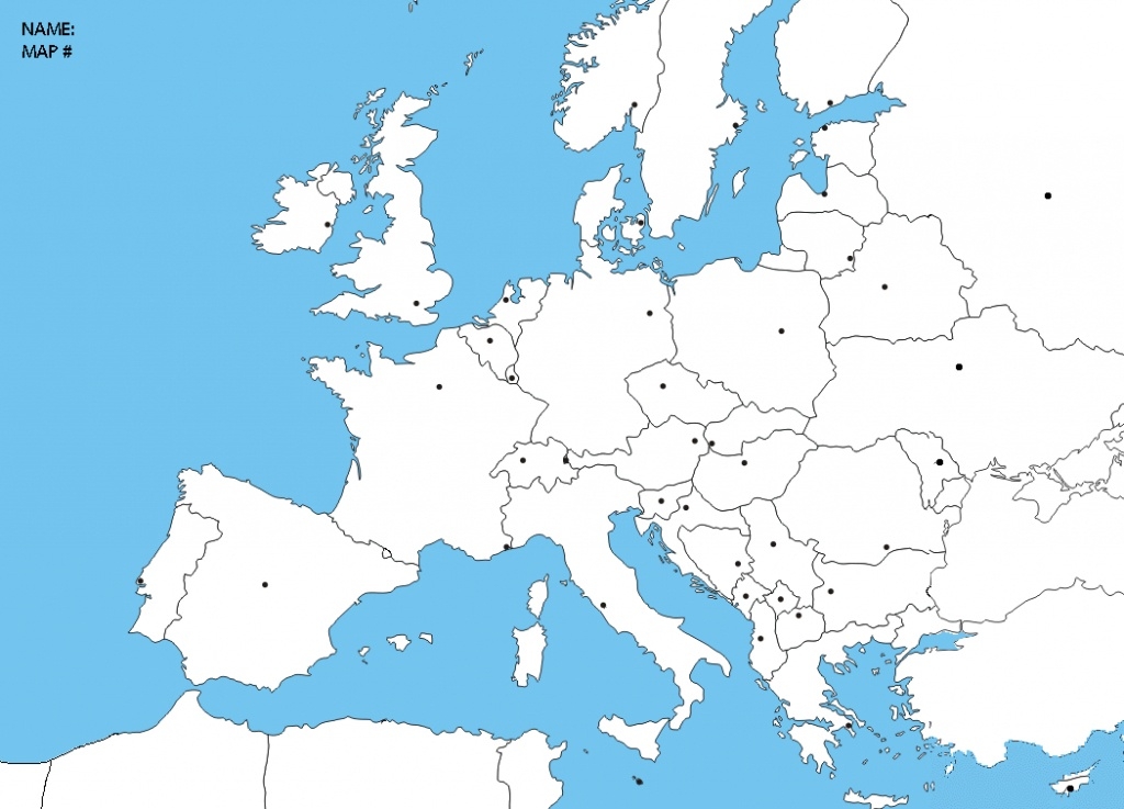 Printable European Map Blank With Capitals Printable European Map Blank With Capitals