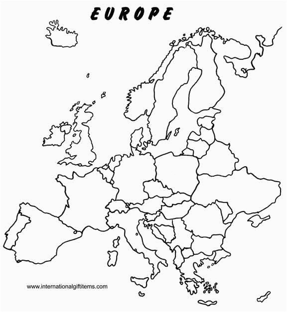 Map Of Europe Printable Blank