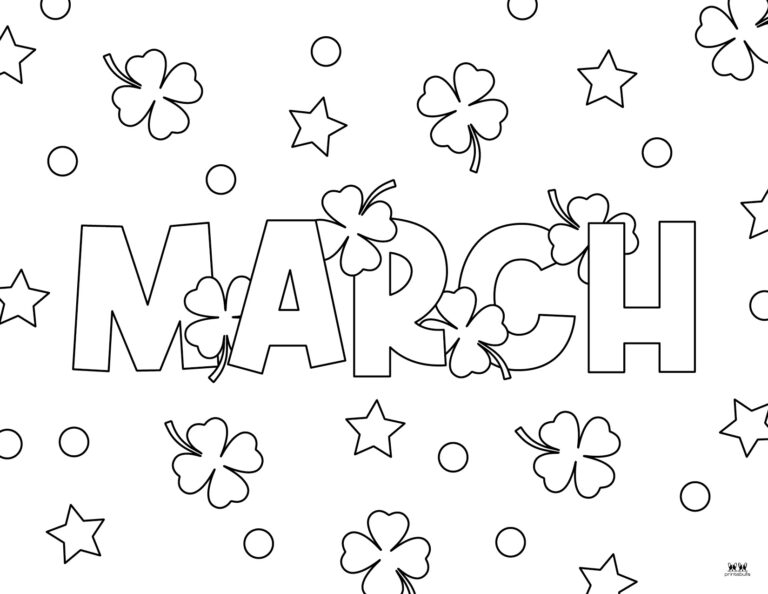 March Coloring Pages 25 FREE Printable Pages Printabulls March Coloring Pages 25 FREE Printable Pages Printabulls