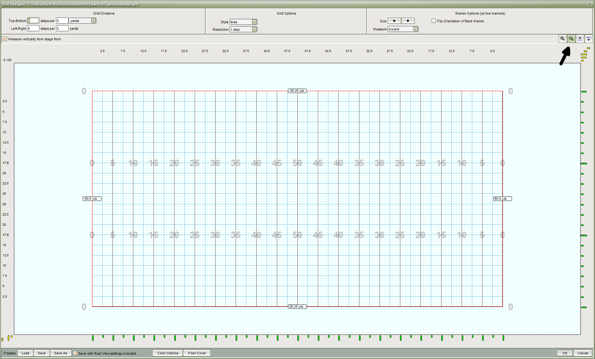Marching Band Field Grid Marching Band Field Grid