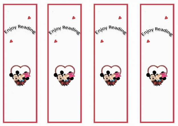 Mickey Mouse Bookmarks Printable Mickey Mouse Bookmarks Printable