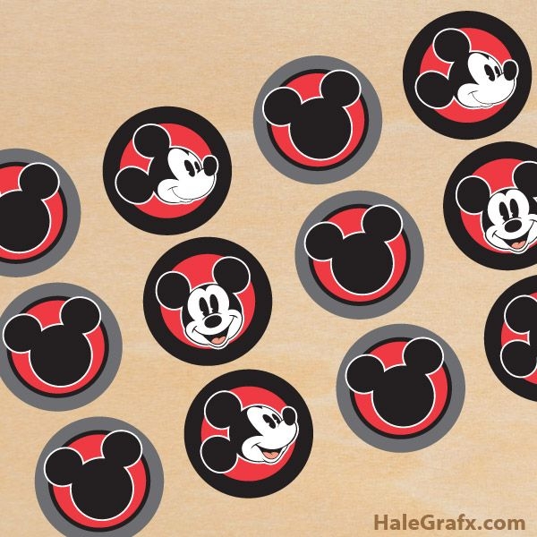 Blank Printable Mickey Mouse Cupcake Wrappers