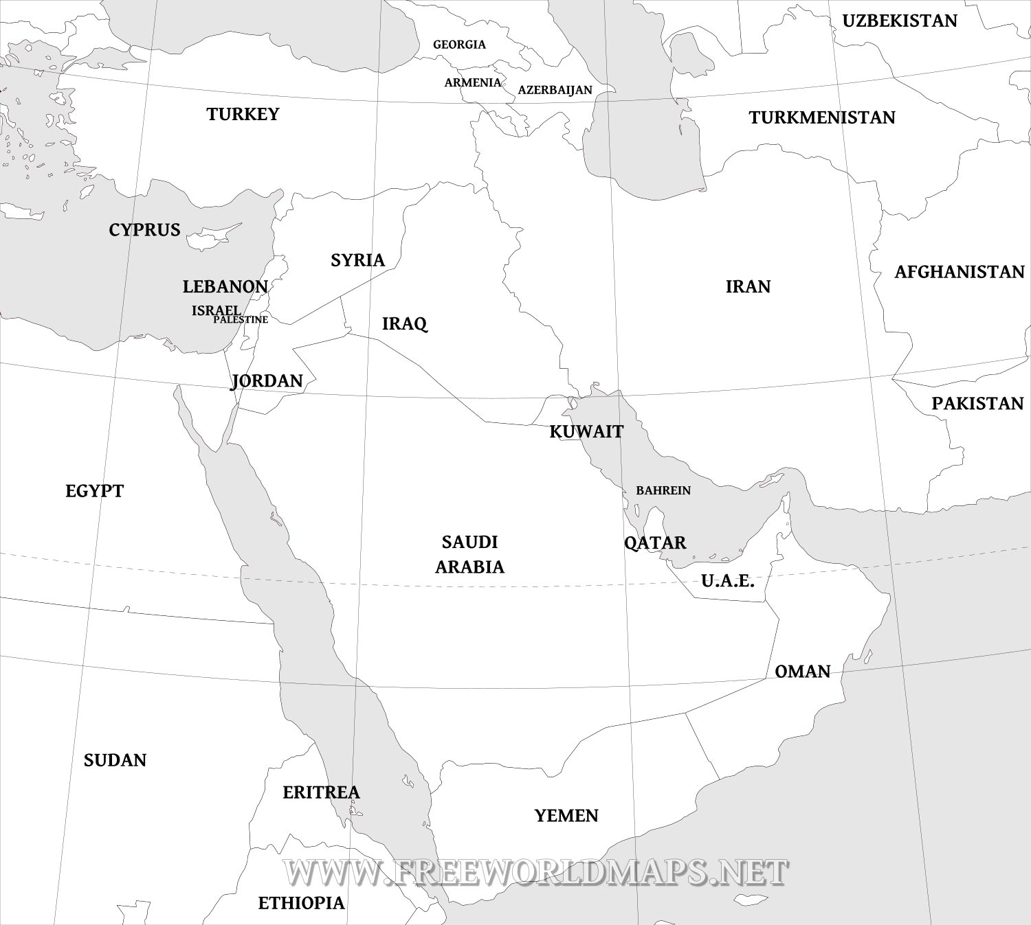 Middle East Blank Map Printable Printable Free Templates Middle East Blank Map Printable Printable Free Templates