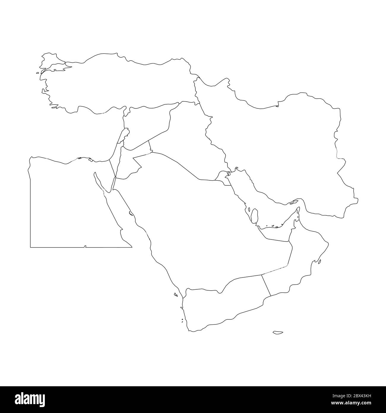 Middle East Map Outline Free Printable Templates Middle East Map Outline Free Printable Templates