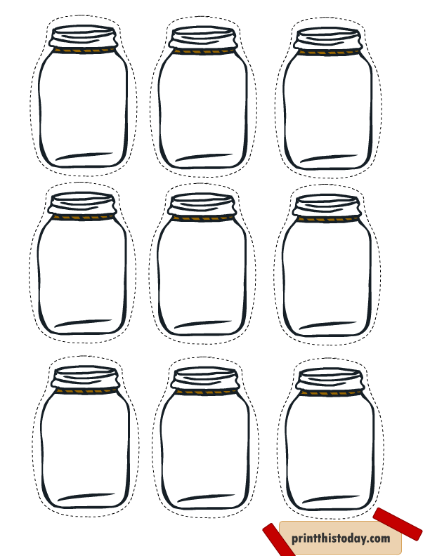Mini Jar Template At Hester Studdard Blog Mini Jar Template At Hester Studdard Blog