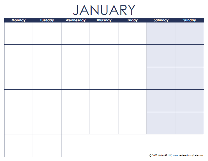 Monday Friday Calendar Printable Liane Ginnifer