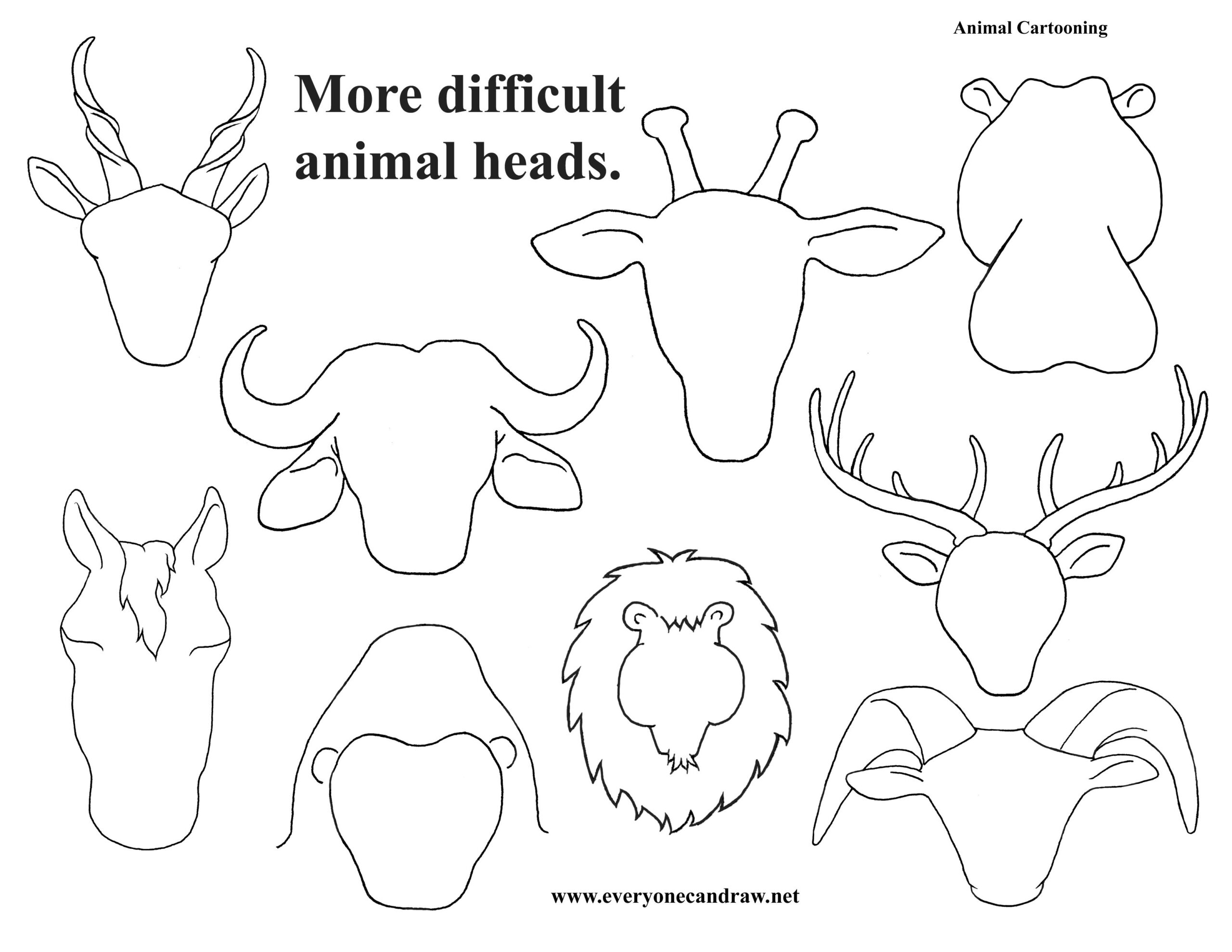 More Animal Heads Art Handouts Art Worksheets Art Classroom More Animal Heads Art Handouts Art Worksheets Art Classroom