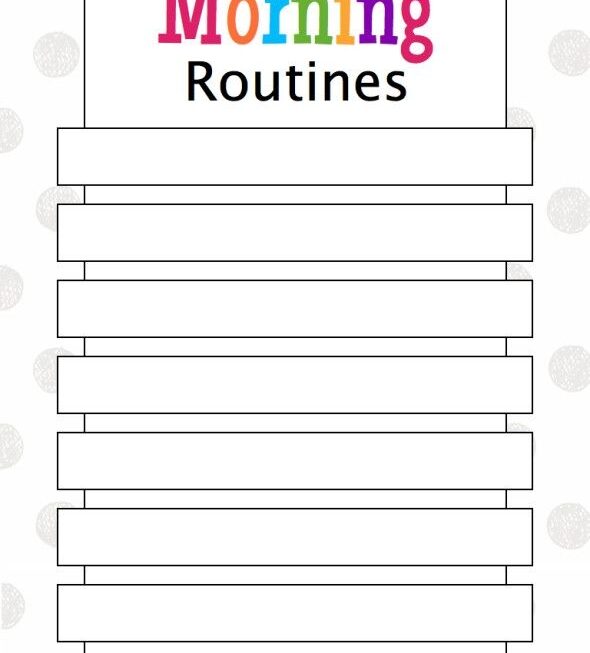 Morning Routine Checklist Kids Free Printable