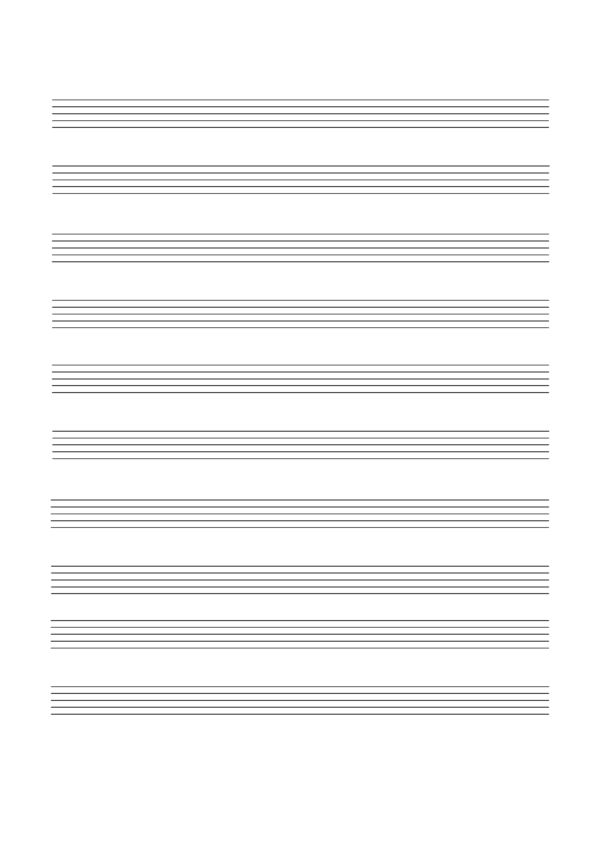 Free Printable Blank Music Staff Paper