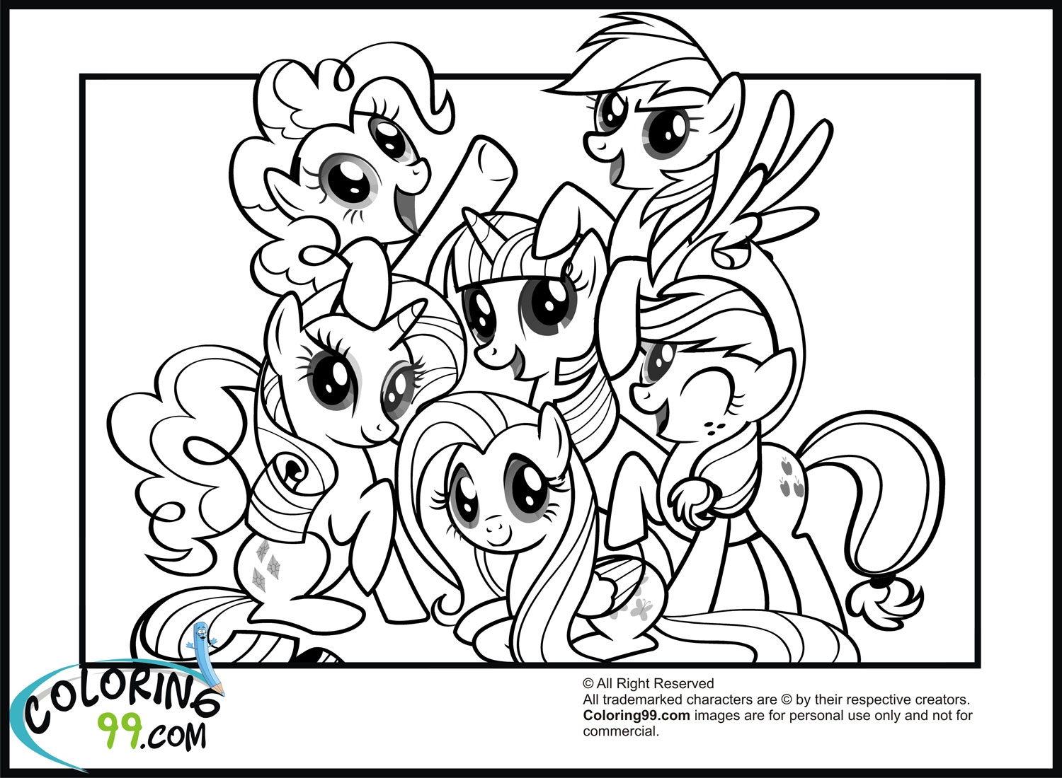 My Little Pony Coloring Sheets Printable