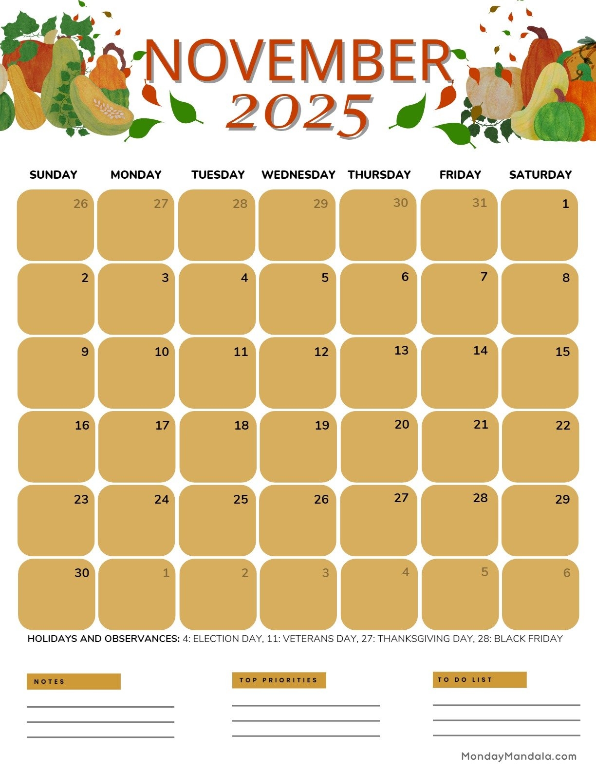 November 2025 Calendar Printable Thanksgiving Cecil Daphene November 2025 Calendar Printable Thanksgiving Cecil Daphene