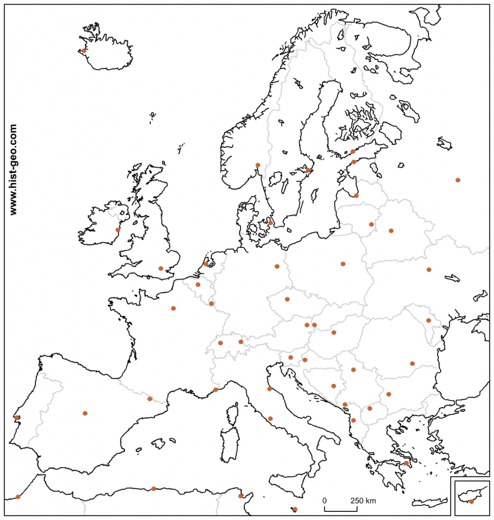 Outline Map Of Europe Countries And Capitals For Blank Political Map Outline Map Of Europe Countries And Capitals For Blank Political Map
