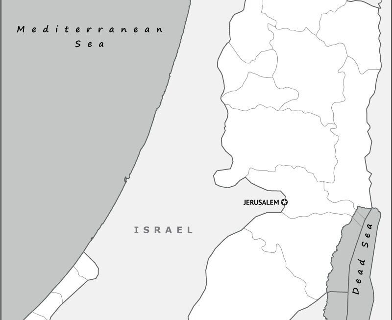 Palestine Outline Map Palestine Outline Map With State Boundaries