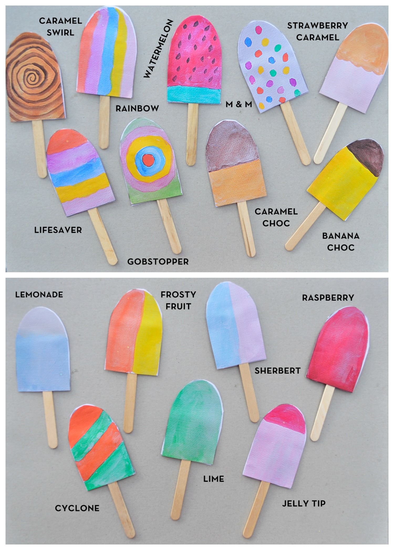 Paper Popsicles For Imaginative Play Be A Fun Mum