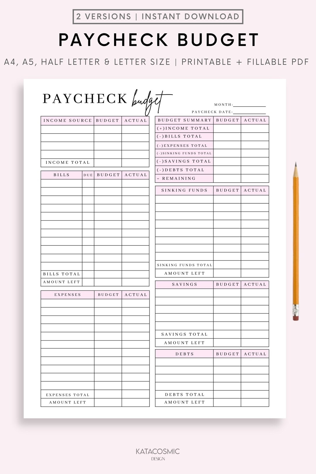 Paycheck Budget Overview Template Printable Paycheck Budget Printable Paycheck Budget Overview Template Printable Paycheck Budget Printable