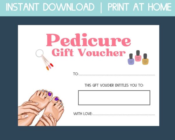 Printable Blank Coupons For A Pedicure