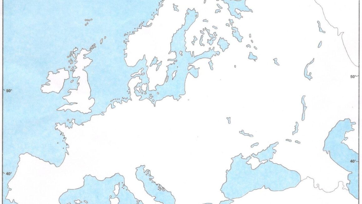 Physical Map Of Europe 2022