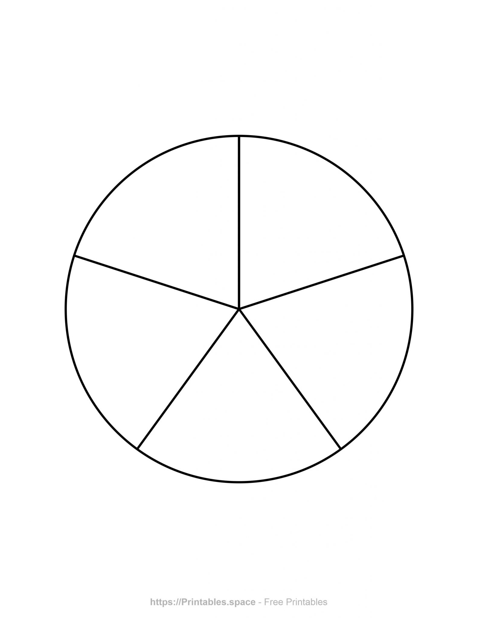 Blank Pie Chart 8 Slices Printable Free