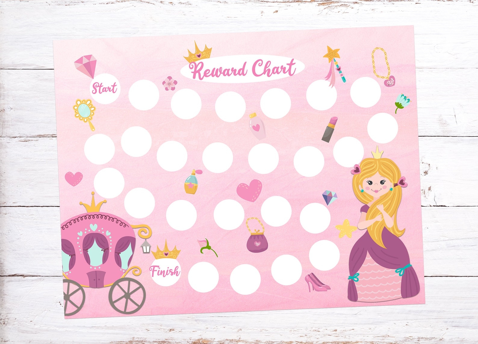 Princess Reward Chart Free Printable Free Printable Charts