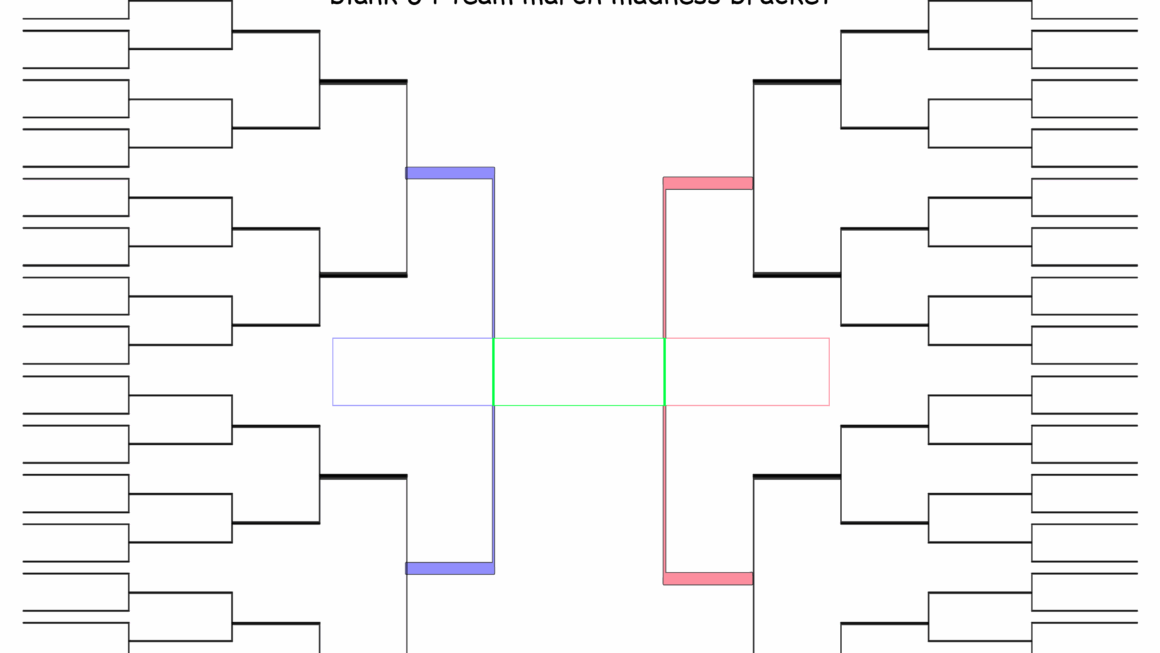 Print This Free Blank March Madness Bracket With Slots For 64 Teams