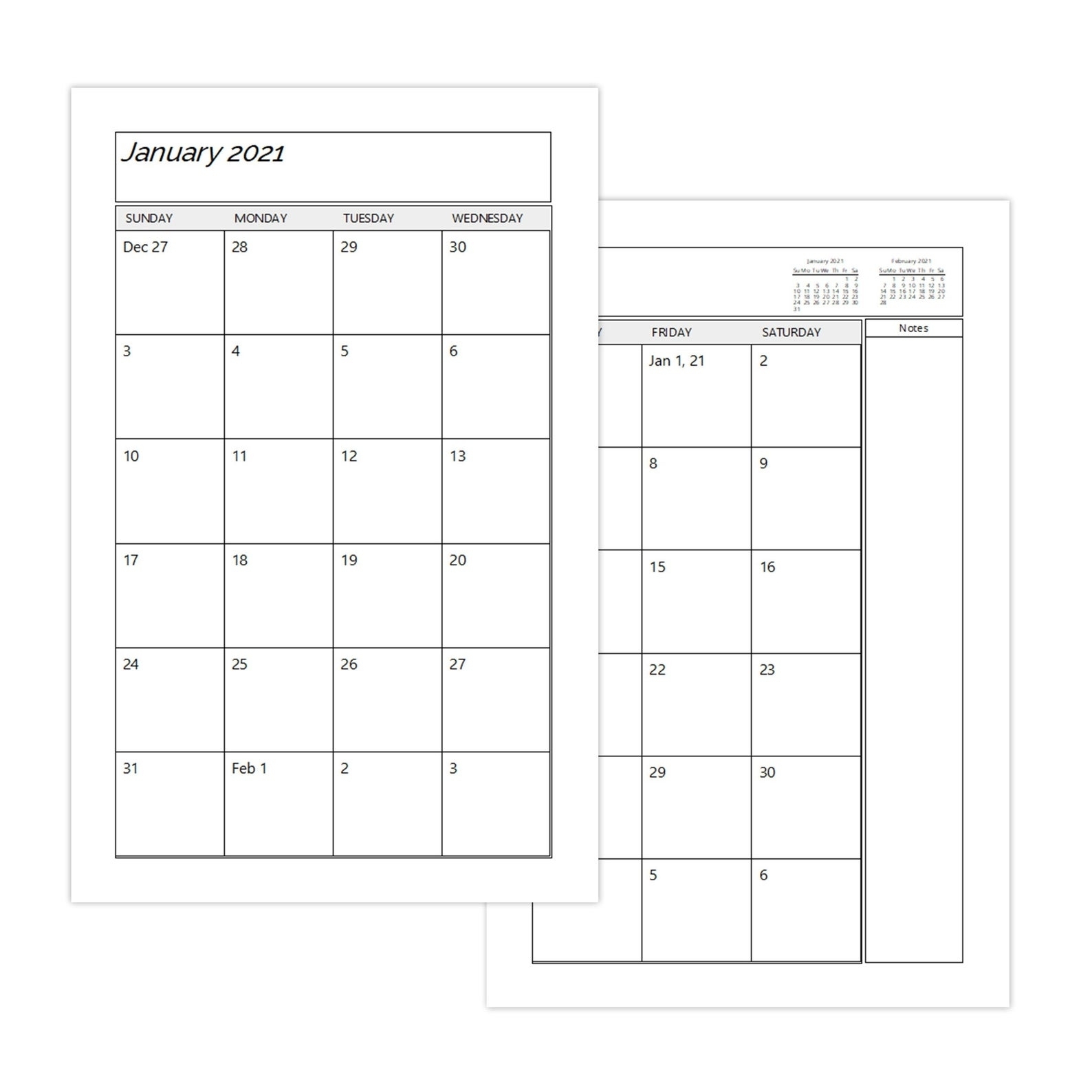 Print Two Month Calendar Printable Templates Protal