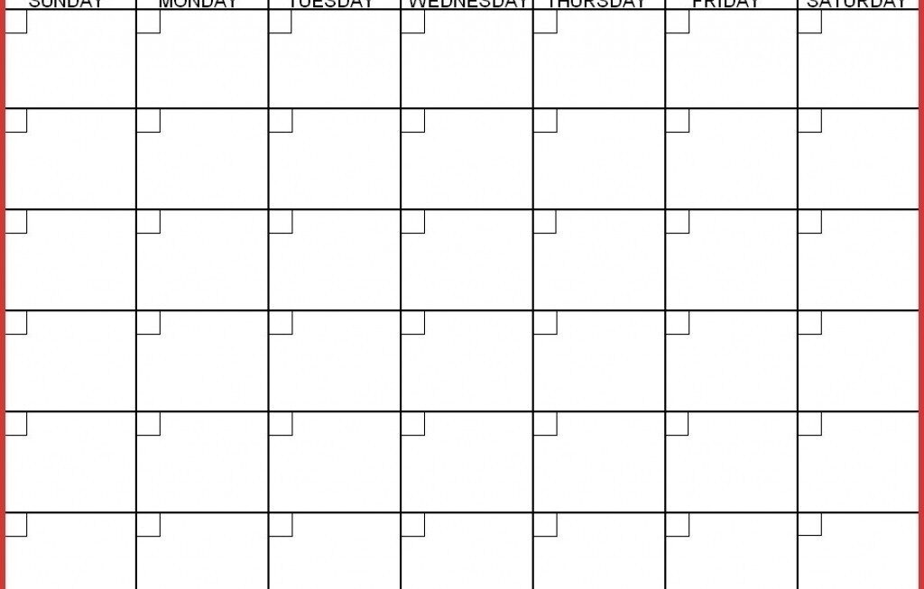 Printable 12 Week Calendar