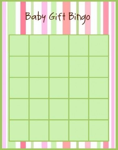 Printable 5x7 Blank Baby Bingo Card Etpbeautiful