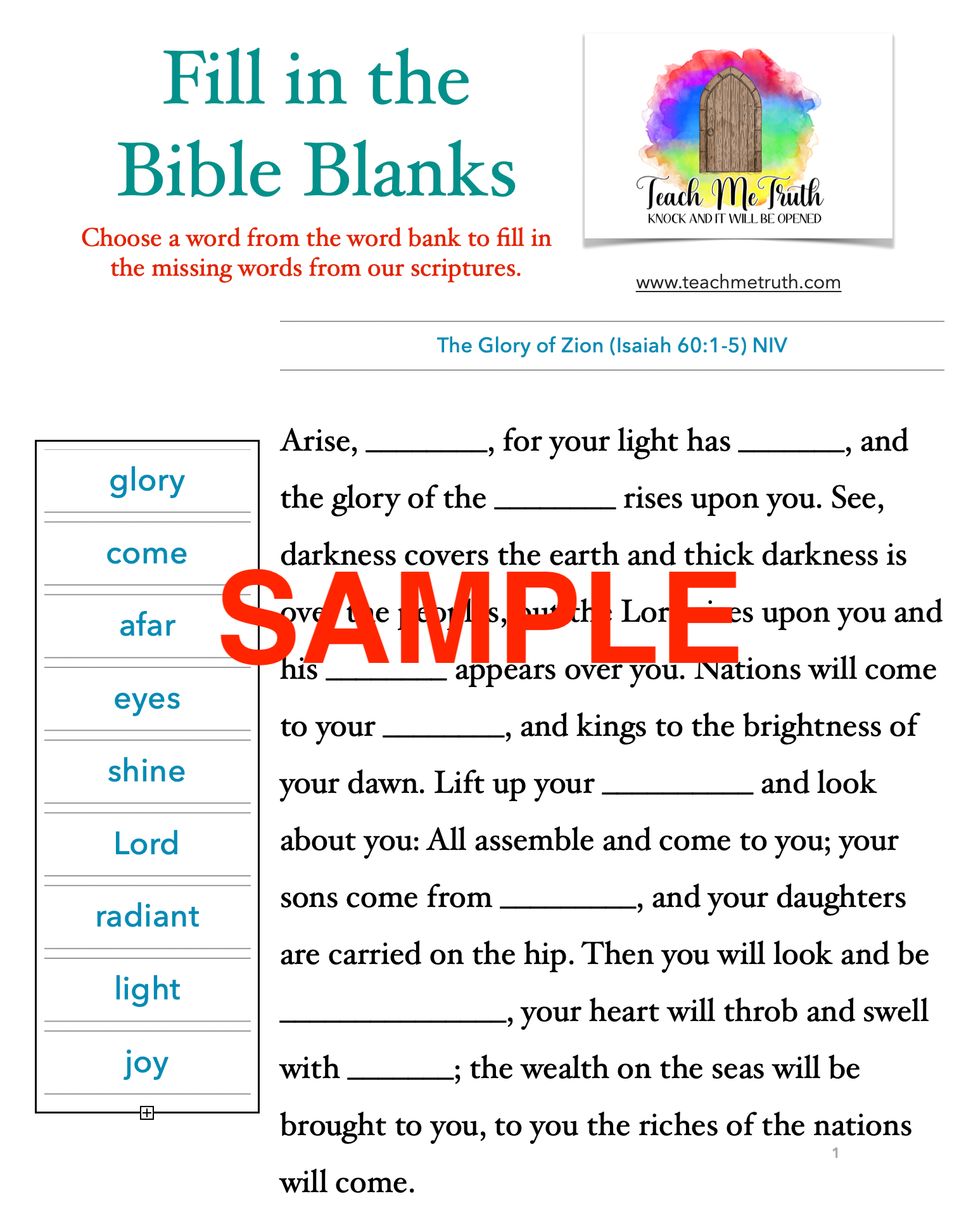 Printable Bible Fill In The Blanks Bible Games Fun Christian Youth 