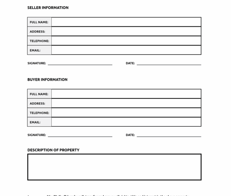 Printable Bill Of Sale World Of Printables