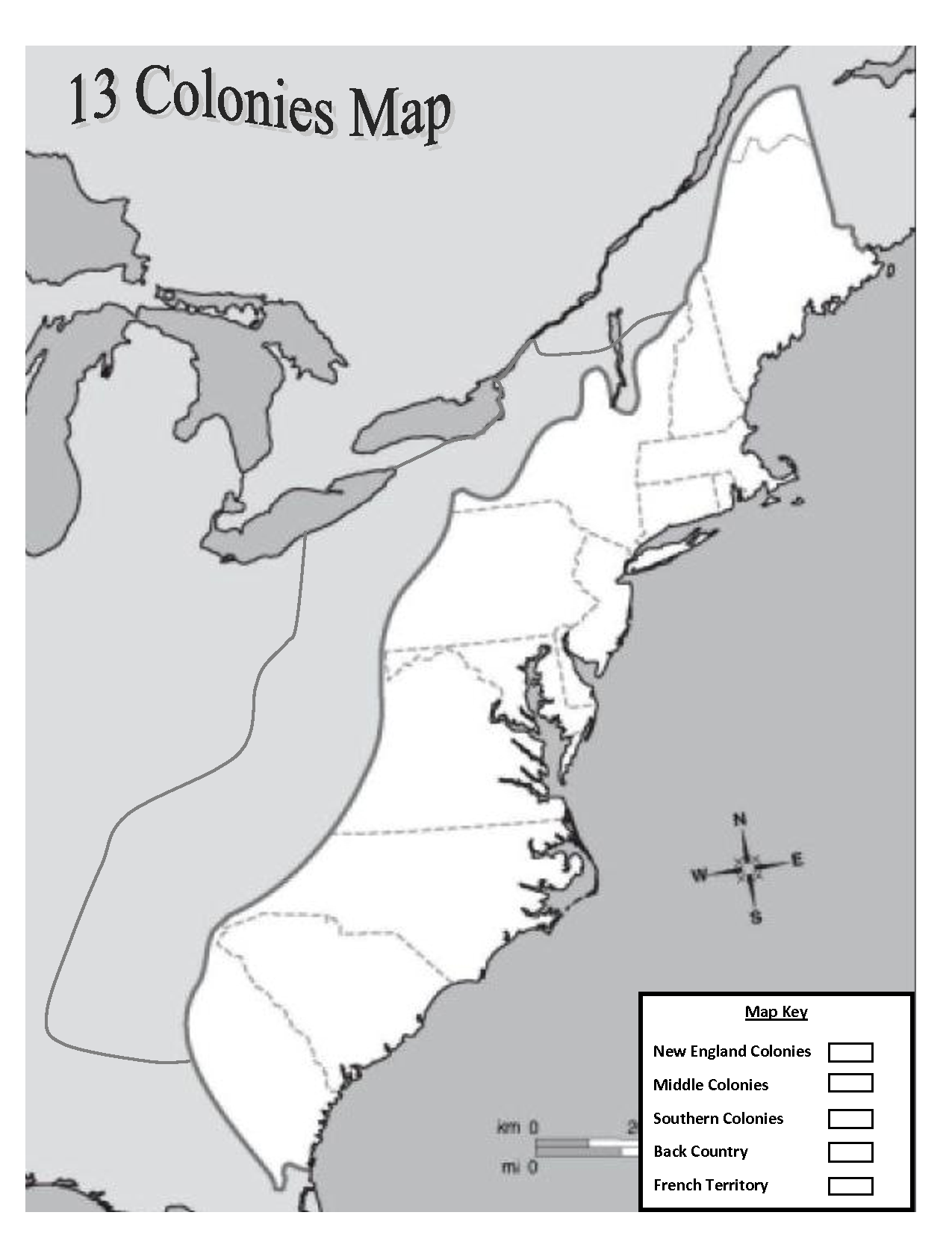 Printable Blank 13 Colonies Map Word Document Cara C Delgado Printable Blank 13 Colonies Map Word Document Cara C Delgado
