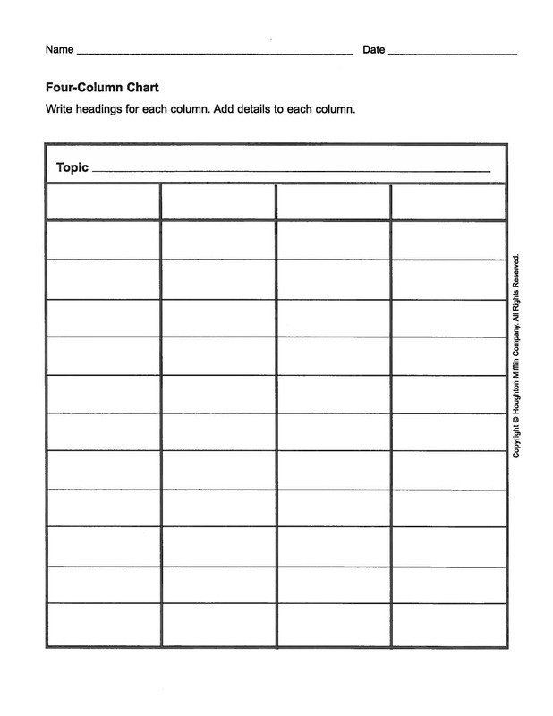 Printable Blank 3 Column Chart With Lines Printable Blank 3 Column Chart With Lines