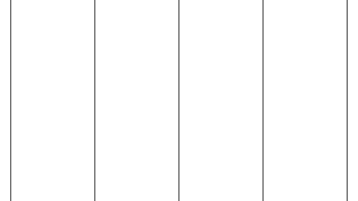 Printable Blank 4 Column Chart Templates PDF Included Printables Hub