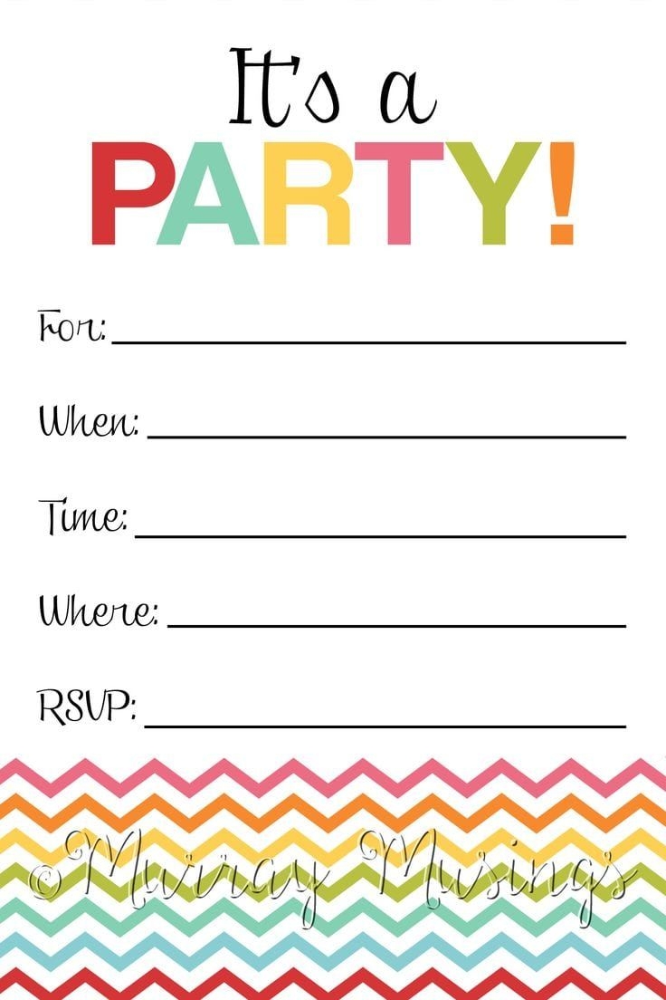 Till Birthday Invitations Printables Blank Till Birthday Invitations Printables Blank