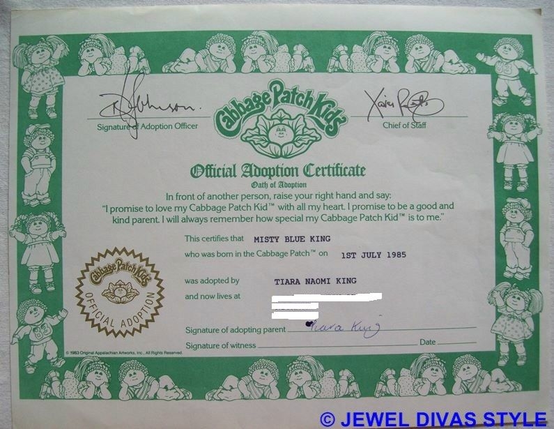 Printable Blank Cabbage Patch Birth Certificate Pitchjes