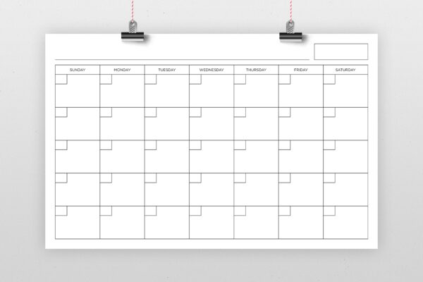 Blank Calendar Pages Printable Blank Calendar Pages