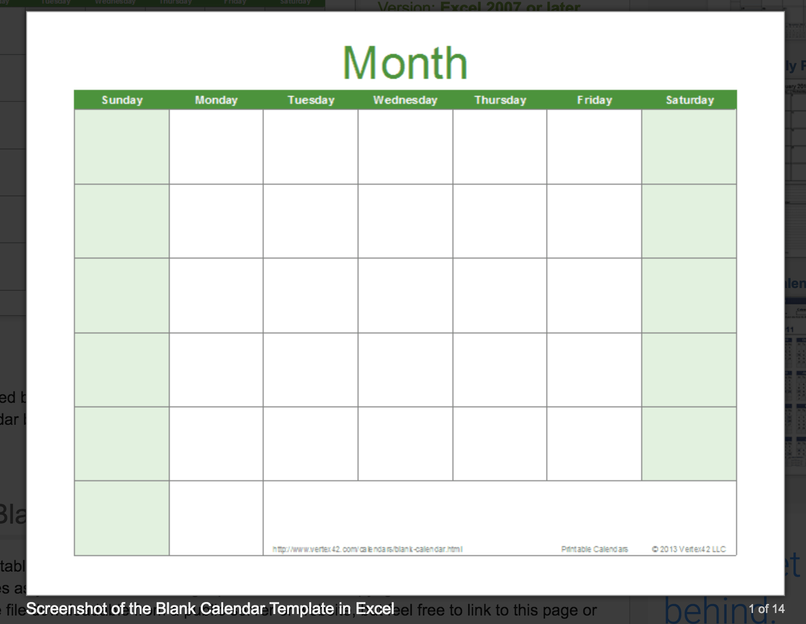 Printable Blank Calendar Templates Printable Blank Calendar Templates