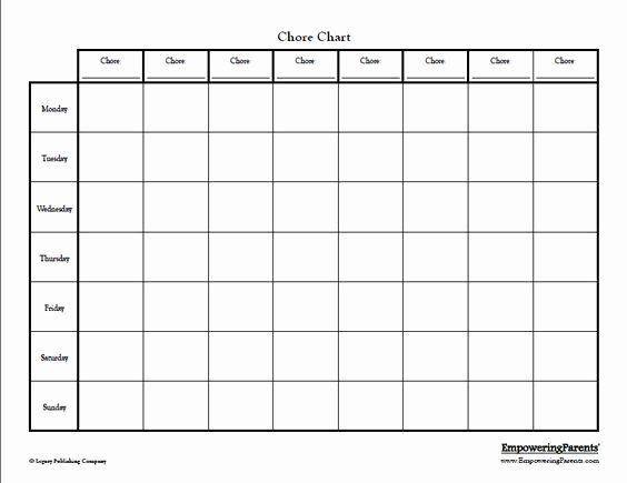 Printable Blank Chart Templates