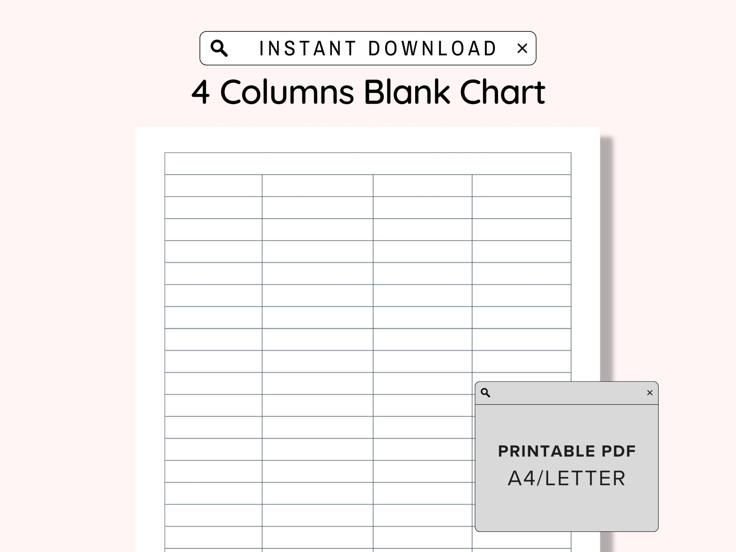 8 X 2 Blank Printable Sheets
