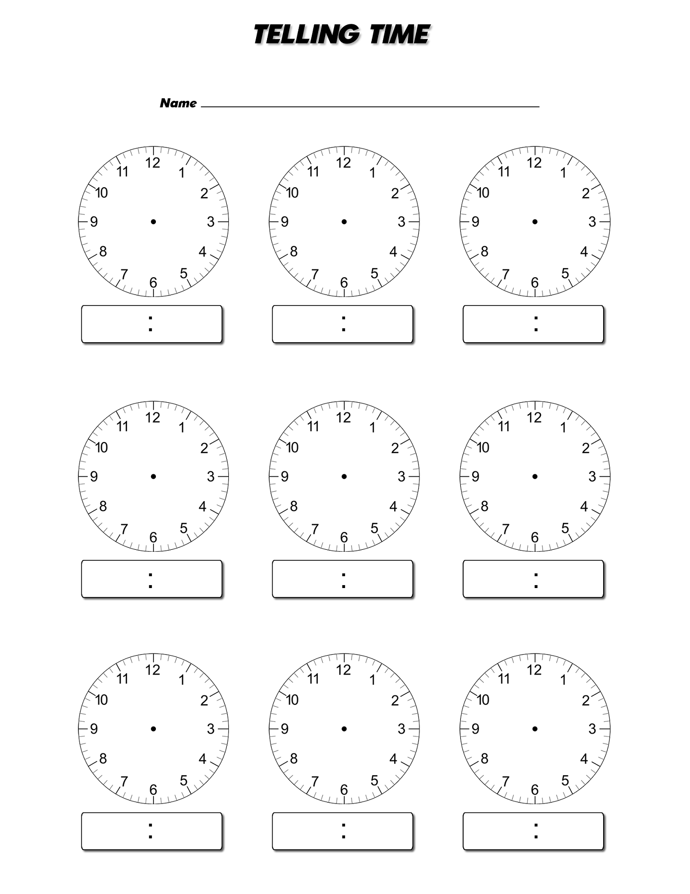 Printable Blank Clock Face Sheets Printable Blank Clock Face Sheets