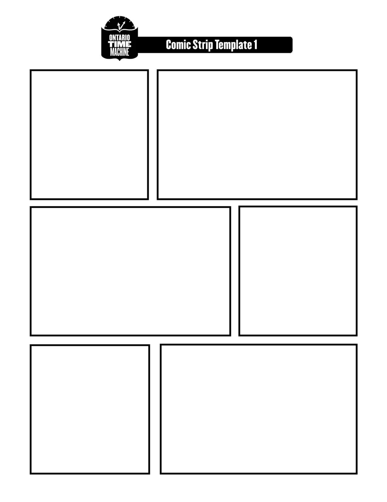 Printable Blank Comic Strips