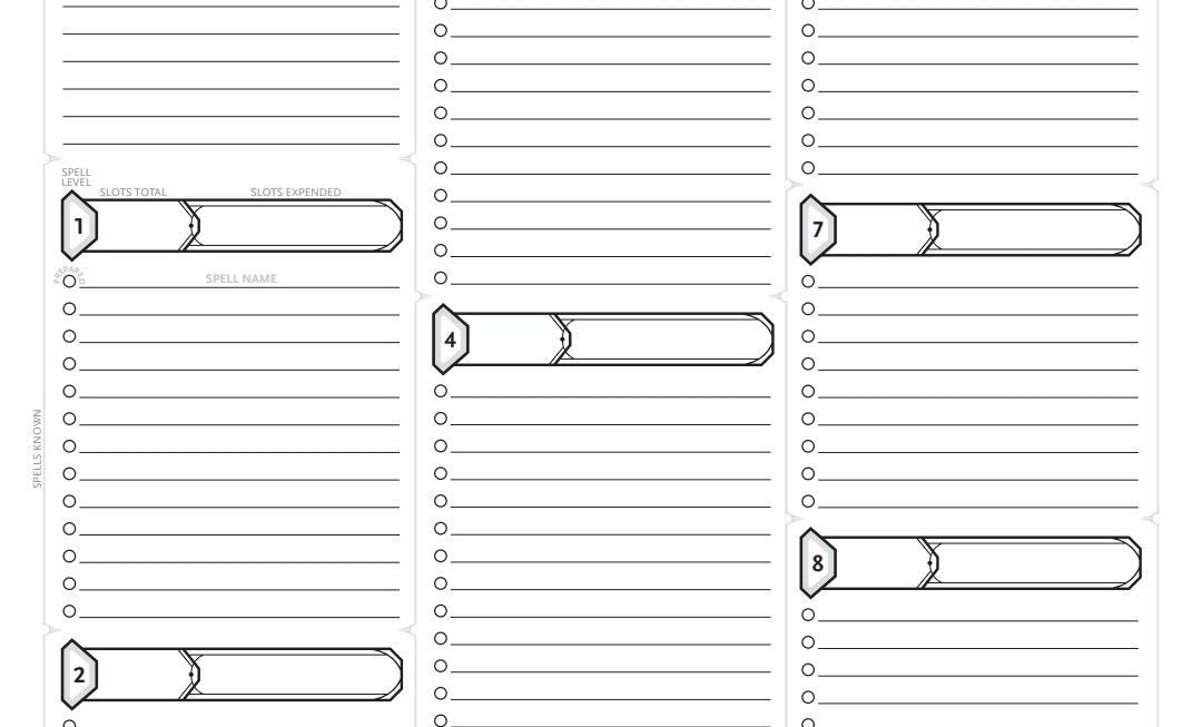 Printable Blank Dnd Character Sheet