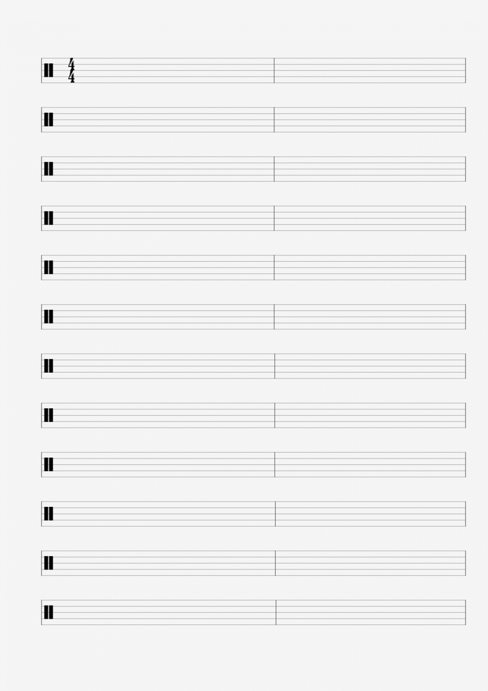 Printable Blank Drum Charts Cara C Delgado