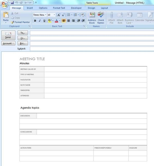 Printable Blank Email Template With Attachment Cara C Delgado