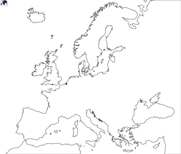 Free Printable Blank Outline Map Of Europe