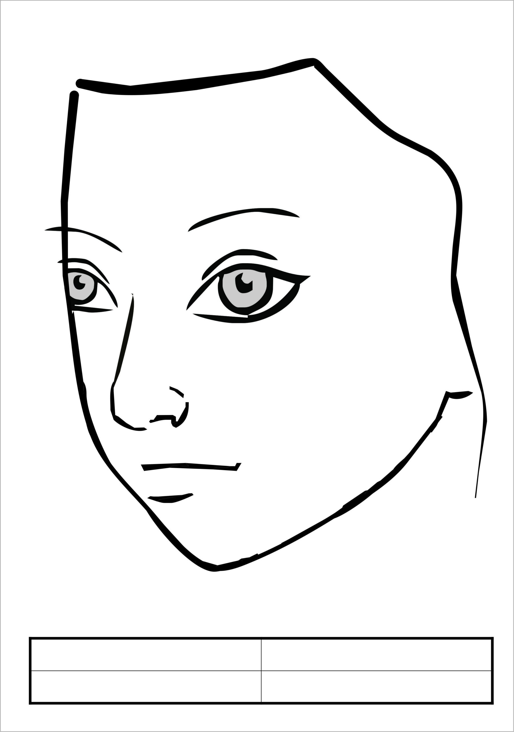 Printable Blank Faces For Face Painting Cara C Delgado
