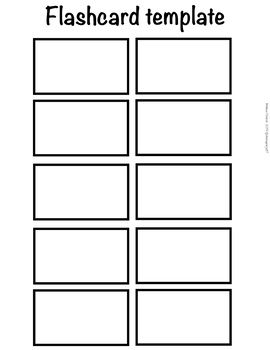 Printable Blank Flashcardsflash Cards To Write