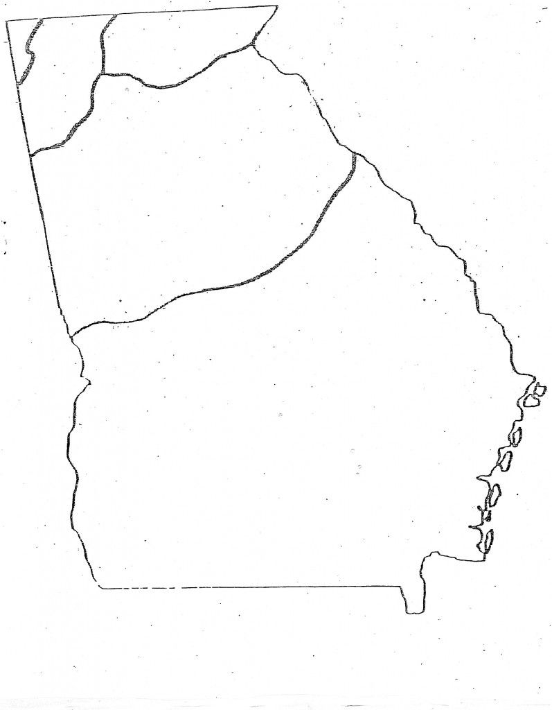 Printable Blank Georgia Regions Map Printable Blank Georgia Regions Map