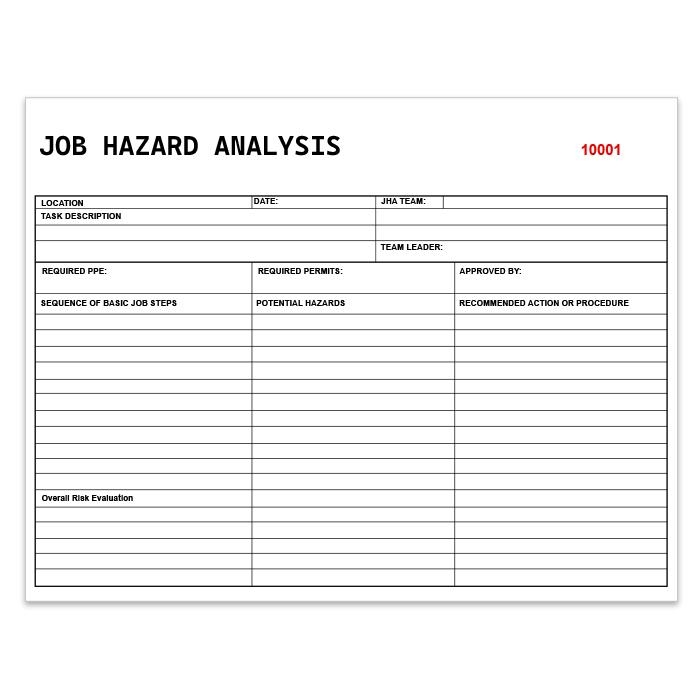 Printable Blank Job Hazard Analysis Form Printable Templates Printable Blank Job Hazard Analysis Form Printable Templates