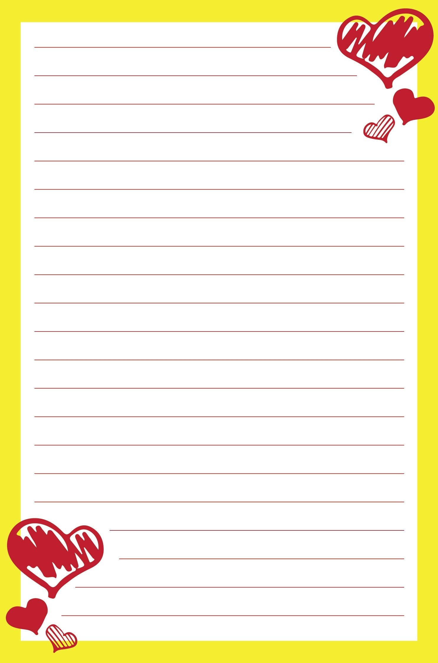 Printable Blank Love Letter Template