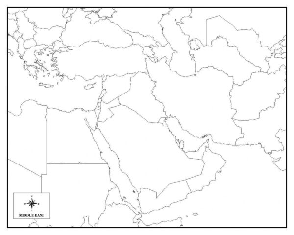 Printable Blank Map Of The Middle East